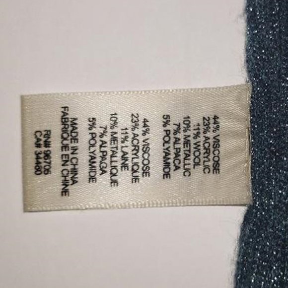 Rebecca Taylor Cold-Shoulder Metallic Ribbed Wool Blend Sweater - Picture 5 of 6